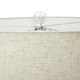 image 4 of Interiors by Premier Matte Silver and Ivory Table Lamp Silver