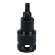image 3 of 4mm 1/2in Drive Stubby Impact Impacted Male Allen Hex Key Socket 55mm Length