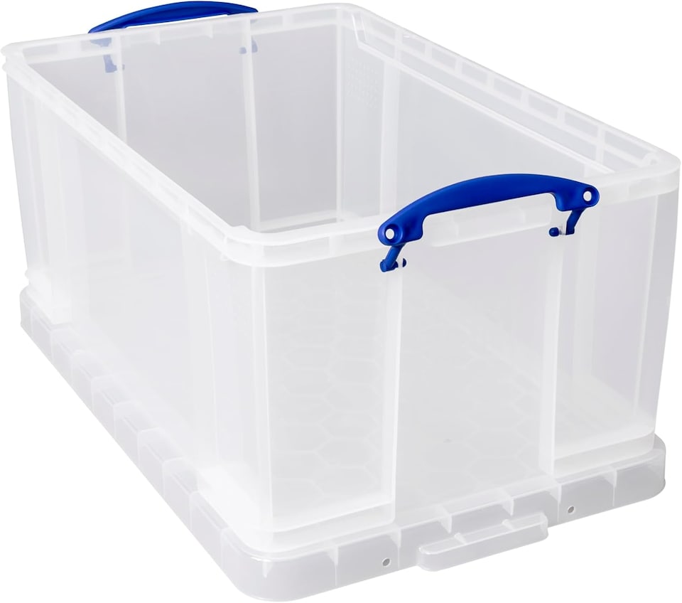 image 1 of Really Useful Box 64 Litre Transparent Home Shelving Storage Kitchen Home New