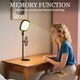 image 6 of HOMCOM Selfie Light for Video Conference Lighting, Dimmable Desk Lamp with Stand Phone Holder, 5 Colour Modes & 10 Brightness Levels, Memory Function for Home Office, Recording, Video Calls, Black | Black