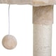 image 7 of PawHut Cat Tree Scratch Post with Bed Hammock Sisal for Indoor Cats Beige