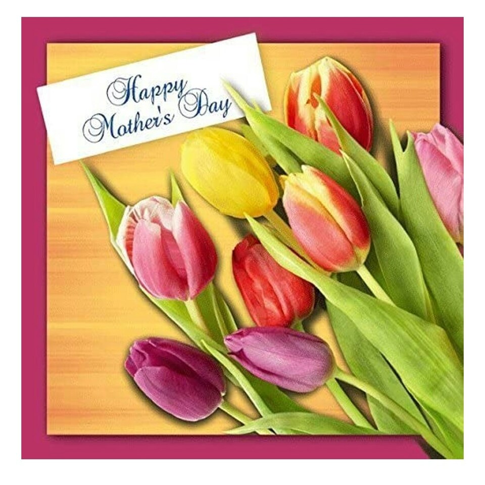 image 1 of 3D Holographic Anyone Happy Mother's day, Mother's day Greetings Card