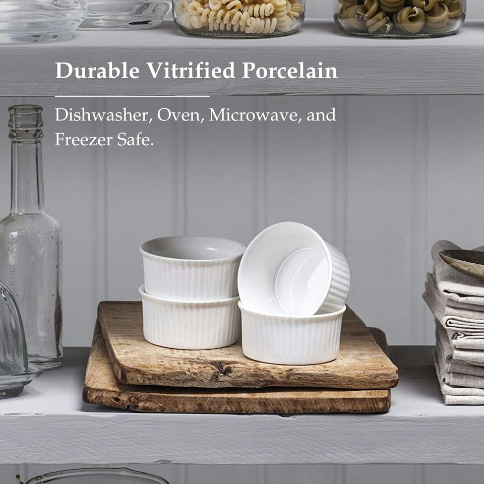 image 1 of Wm Bartleet & Sons Porcelain Ramekin Set (7.5cm), Set of 4 | Multi | 4