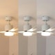 image 3 of ValueLights 52 Inch Integrated LED Ceiling Fan with Remote Control, 3 Blades, Timer and 6 Speed Functions - White