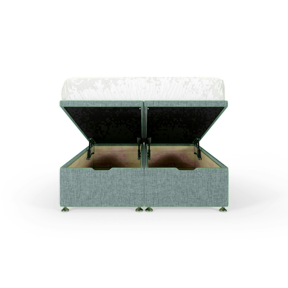 image 1 of Duckegg Linen Ottoman Base Double | Multi