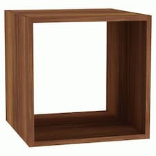 Single Cube Shelving Unit Brown | Unit Colour: Teak