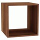 image 1 of Single Cube Shelving Unit Brown | Unit Colour: Teak