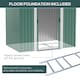 image 3 of Outsunny 7 x 4ft Outdoor Garden Storage Shed for Backyard Patio Green