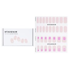 Nail Sticker (pink) - # Glass Soft Pink Nail - 32pcs Pink