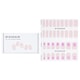 image 1 of Nail Sticker (pink) - # Glass Soft Pink Nail - 32pcs Pink