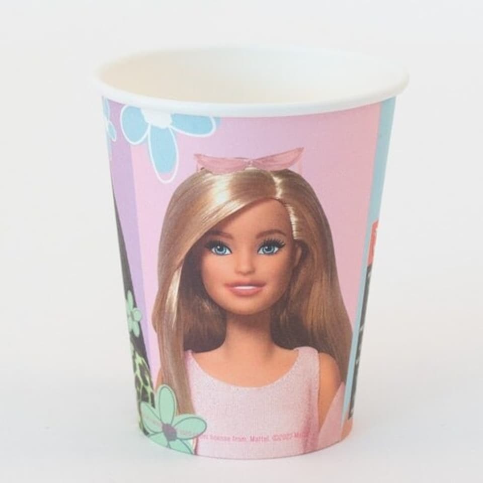image 1 of Barbie Sweet Life Paper Cups 237ml - Pack of 8
