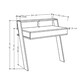 image 2 of Cowork Modern Desk Dark Oak Wall Mounted With Drawer 94cm Wide Brown