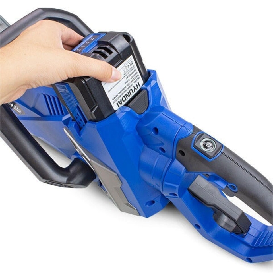 image 1 of Hyundai 40v Lithium-ion Battery Hedge Trimmer With Battery and Charger | HYHT40LI
