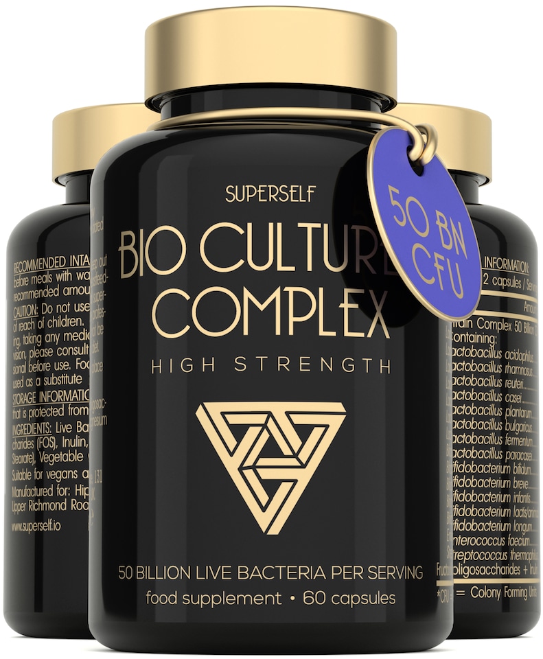 image 1 of SuperSelf Probiotics Complex 50 Billion CFU 60 Acid-Resistant Capsules