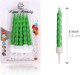 image 2 of 10pcs Green Candles | Green