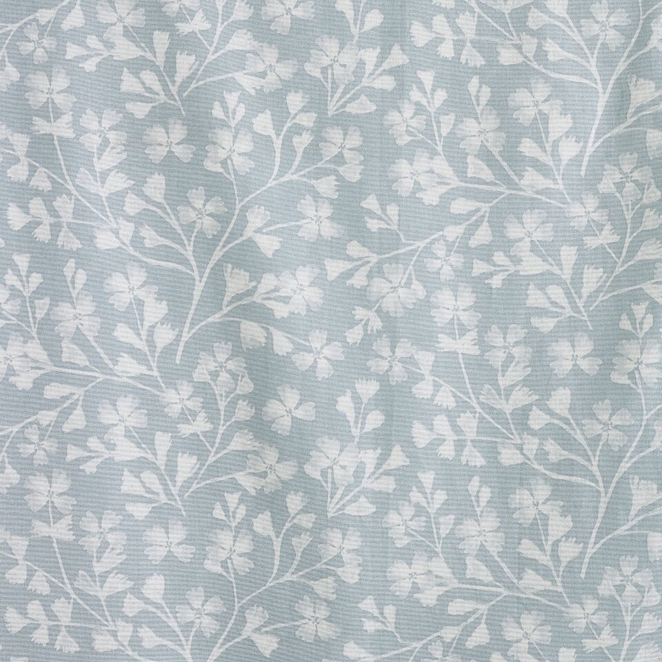 image 1 of Catherine Lansfield Brooke Floral Lined Pencil Pleat Curtains