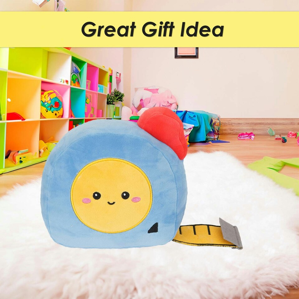image 1 of Tape Measure Soft Toy Cute Plushie Huggable Cuddly Stuffed Toy 27cm Yellow