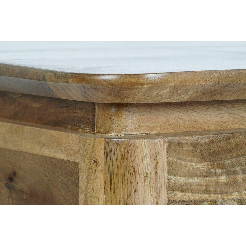 image 1 of Centre Table DKD Home Decor 116 x 60 x 46 cm Metal Aluminium Mango wood N/A