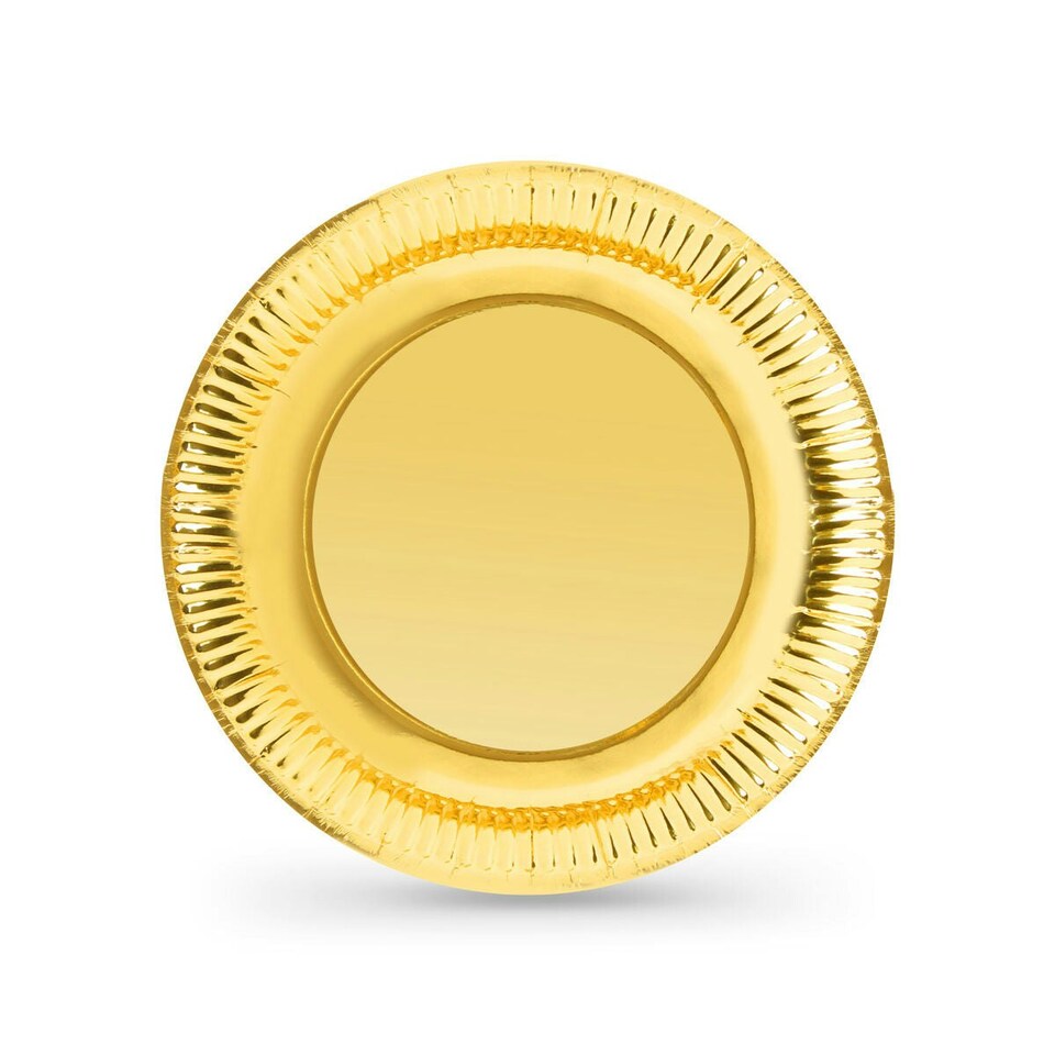 image 1 of Plate set Algon Golden 23 cm 10 Pieces (18 Units) N/A