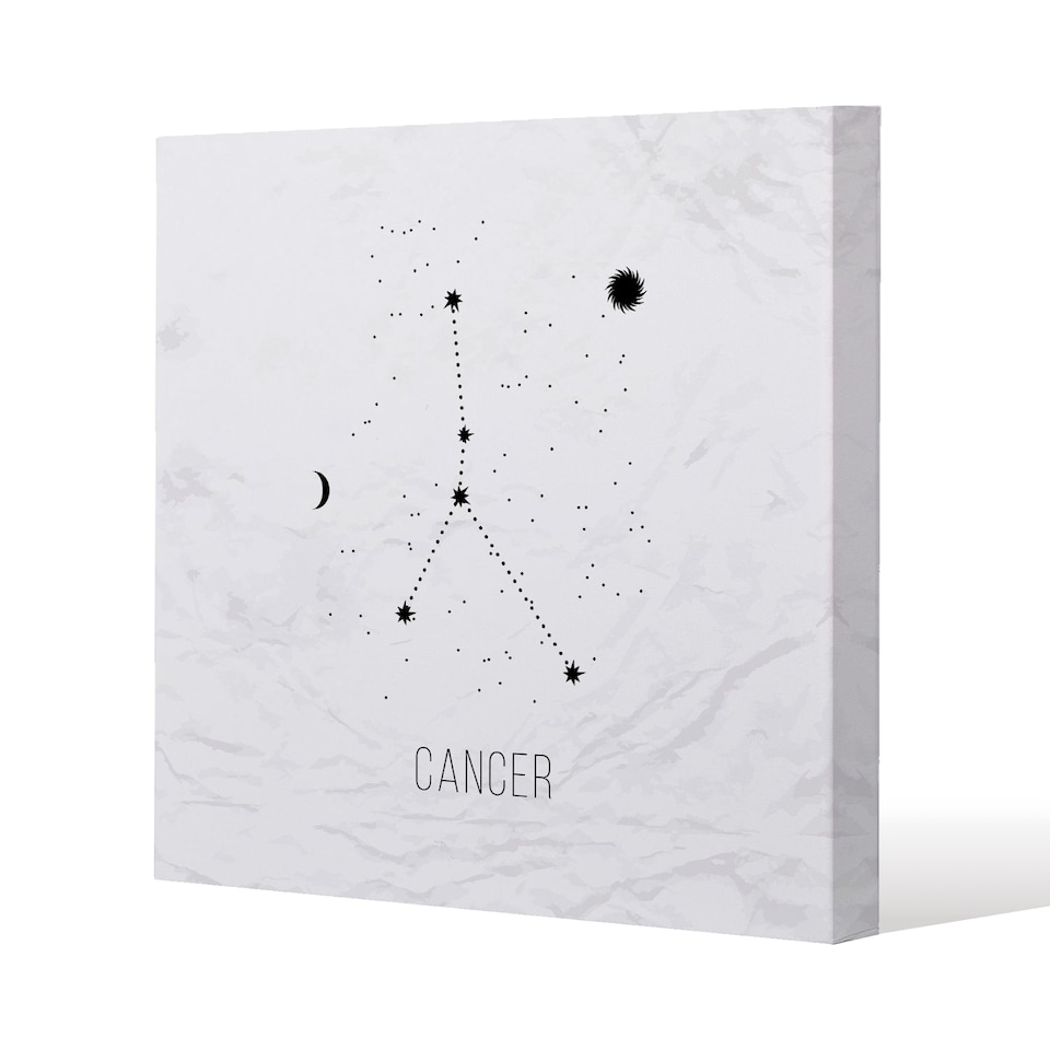 Astrology sign cancer (canvas) / 90 x 90 x 4cm | Multi
