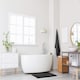 image 4 of Marlow Collection Soft Touch Non-Slip Bathroom Rug in Black (45cm x 75cm)