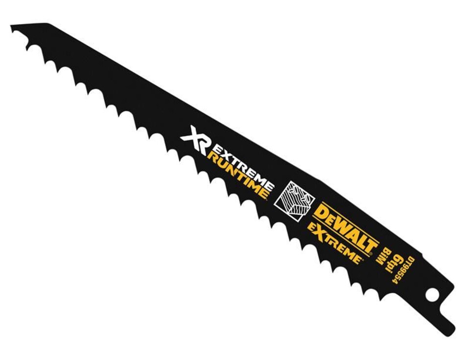DEWALT - XR Wood with Nails Reciprocating Blade 152mm 4/6 TPI Pack of 5