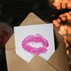 image 3 of Anniversary Card Mwah Lips Hot Pink Kiss Mark Romantic Love