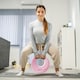 image 2 of SPORTNOW Kettlebell for Weight Lifting and Strength Training Pink | 12