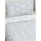 image 2 of Bedding & Beyond Stars Duvet Cover Set - Grey/White - Double Grey | Double