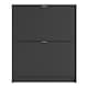 image 2 of Shoes Shoe Cabinet 2 Flip Down Doors and 2 layers in Matt Black