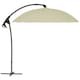 image 1 of Outsunny 2.7m Cantilever Parasol with Cross Base, Crank Handle, Beige