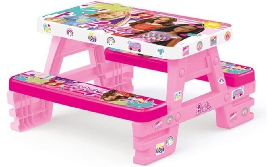 Dolu Barbie Picnic Table for 4 - Pink