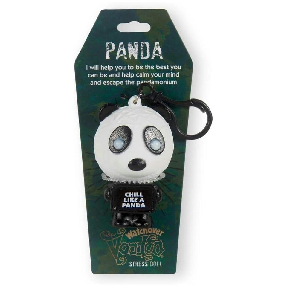 History & Heraldry Voodoo Stress Toy Keychain -  Panda