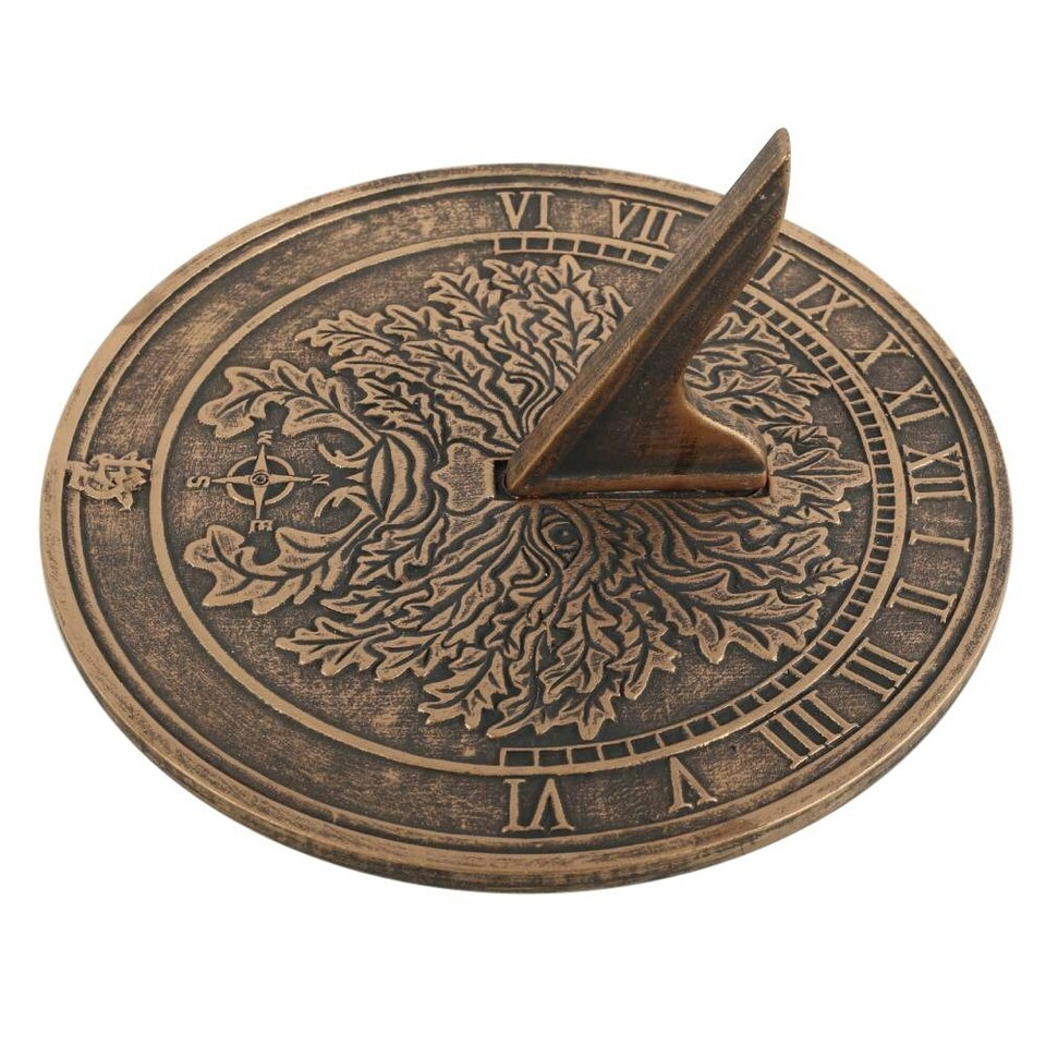 image 1 of Lisa Parker Green Man Terracotta Sundial - Bronze - One Size