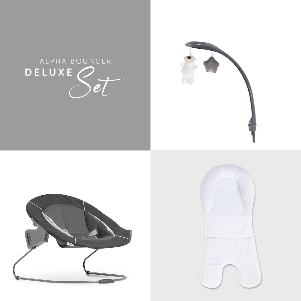 image 1 of hauck Alpha Bouncer Deluxe - Melange Grey