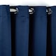 image 1 of Woven Thermal Blackout Eyelet Curtains Navy 116cm x 137cm Blue | Blue