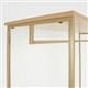 image 9 of OHS Brooklyn 6 Drawer Home Storage Fabric Display Cabinet With Hanging Rail Brown | Beige