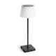 image 1 of Auraglow Rechargeable Cordless LED Table Lamp - CAPRI | White | Black/White