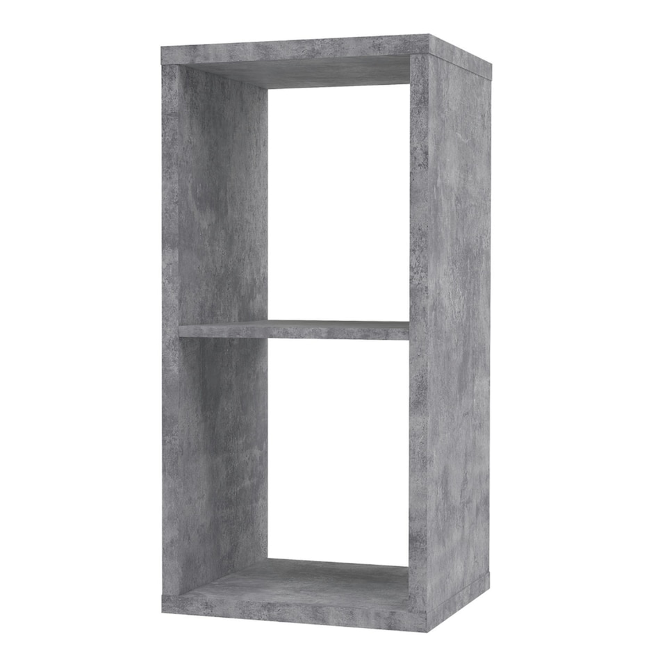 image 1 of Mauro 1 Shelf Storage Unit in Concrete Grey