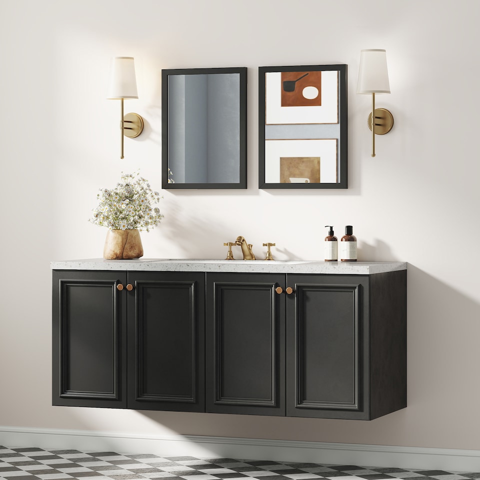 image 1 of HOMCOM 30 x 40 cm Wall Bathroom Mirror, Vanity Mirror, Set of 2