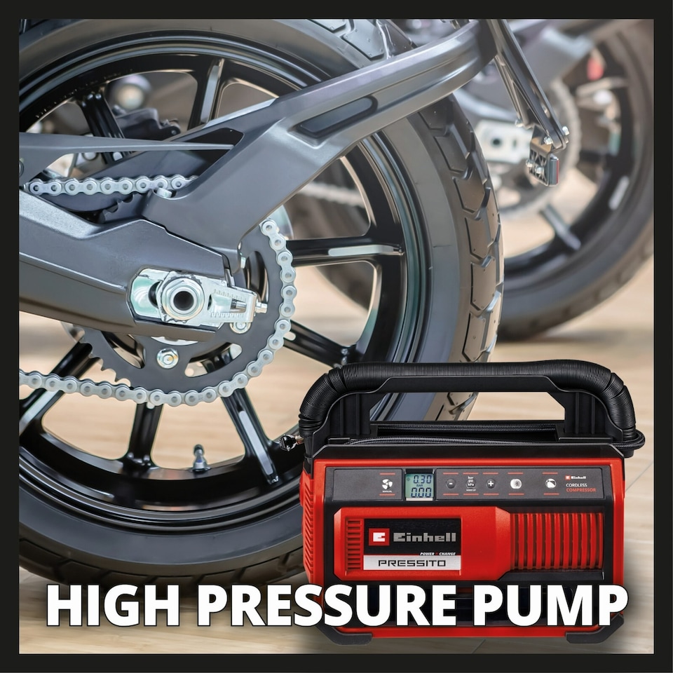 image 1 of Einhell Cordless Air Compressor PRESSITO 18/25