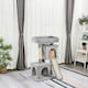 image 7 of PawHut Cat Tree 83cm Indoor Cat Scratching Post Kitten Tower, Dark Grey
