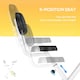 image 3 of HOMCOM Magnetic Resistance Exercise Bike Foldable LCD Adjustable Seat Grey