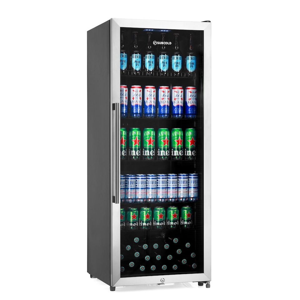 image 1 of Subcold Maxi250 LED Tall Glass Door Drinks Fridge 237 Litre Net Capacity