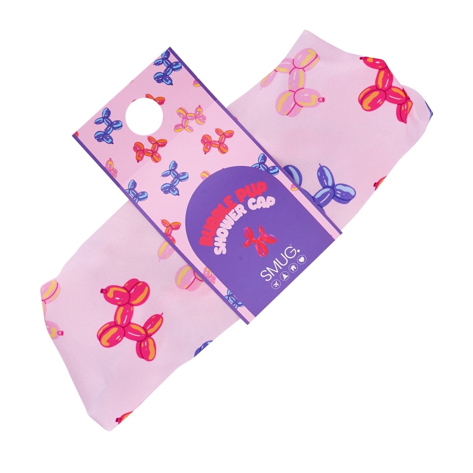 image 1 of SMUG Shower Cap - Bubble Pup Print