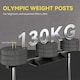 image 3 of SPORTNOW Vertical Leg Press Machine, Leg Extension Machine, 300 kg Capacity