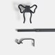 image 4 of OHS Bow Finial Curtain Pole Extendable 16mm Metal End Rod