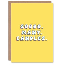 So Many Candles Fun Joke Humour Woman Her Funny Birthday Card