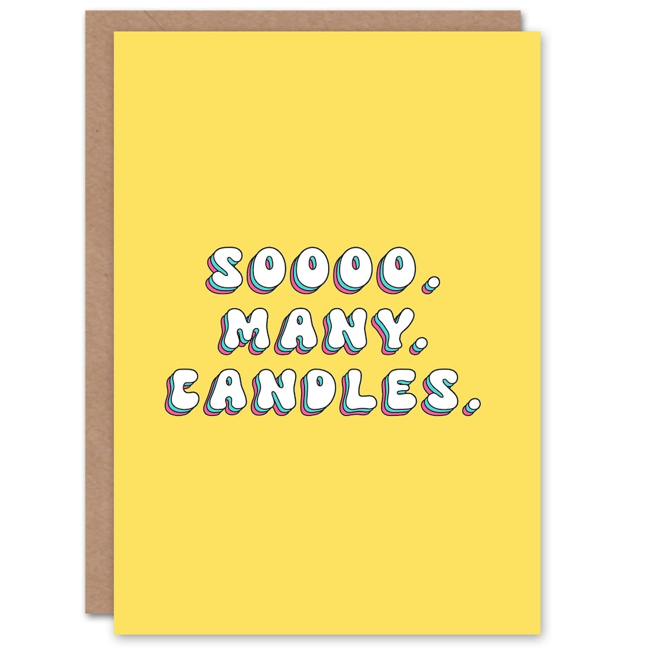 image 1 of So Many Candles Fun Joke Humour Woman Her Funny Birthday Card