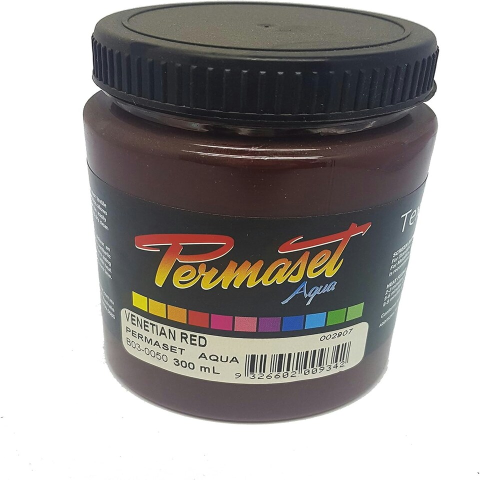 Permaset Aqua Standard Ink, Venetian Red, 300ml
